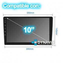 Marco adaptador 1din universal para pantallas android 10"