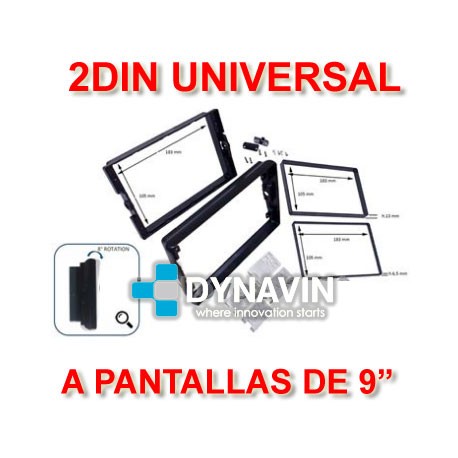 Marco adaptador 2din universal para pantallas android 9"