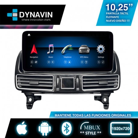 Pantalla Multimedia Dynavin-MegAndroid Android Auto CarPlay Mercedes ML W166 y GL X166 2011 2012 2013 2014 2015