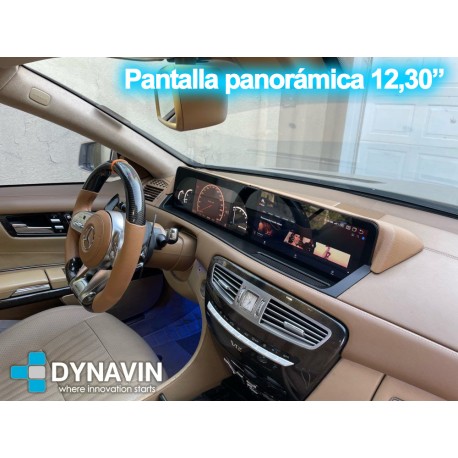 Pantalla Mercedes Clase S W221 Command Online. Android 8 núcleos 8gb RAM 128gb room nand flah. Podrás instalar Car Play