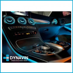 Instalación de iluminación ambiente LED en Mercedes C (W205) GLC (X253) 2015 2016 2017 2018 2019 2020 
				 
				
