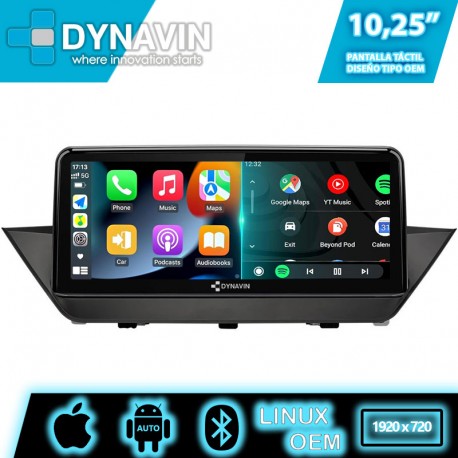 Pantalla Multimedia Linux Dynavin CarPlay Android Auto BMW X1 E84 2009 2010 2011 2012 2013 2014 2015