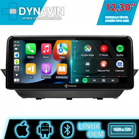 Pantalla Multimedia Linux Dynavin CarPlay Android Auto BMW X1 E84 2009 2010 2011 2012 2013 2014 2015