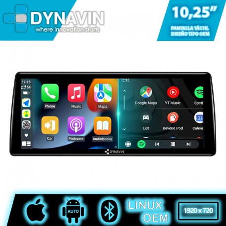 Pantalla Multimedia Linux Dynavin CarPlay Android Auto BMW NBT system 2012 2013 2014 2015 2016 2017