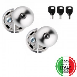 Cerradura de seguridad Meroni MERONI 8086H3122BC Cerradura para vehículos UFO+, Inox, Sencillo