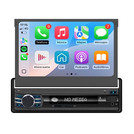 Radio 1din Android GPS Octacore 4GB RAM, 64GB ROM INAND FLASH. Android car CarPlay y Android Auto