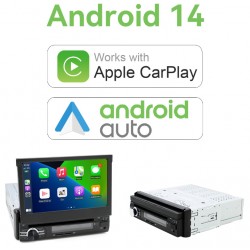 Radio 1din Android GPS Octacore 4GB RAM, 64GB ROM INAND FLASH. Android car CarPlay y Android Auto