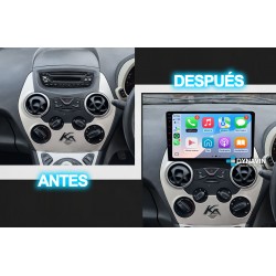 Pantalla Multimedia Dynavin-MegAndroid Android Auto CarPlay Ford Ka RU8 2008 2009 2010 2011 2012 2014 2015 2016