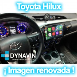 Pantalla Multimedia Dynavin-MegAndroid Android Auto CarPlay Toyota Hilux 2016 2018 2020 2022
						