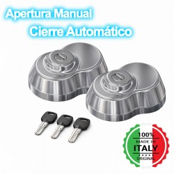 Cerradura de seguridad Steel Covers Serie A Cerradura de Seguridad para vehículos, Inox, Doble 
			 
			