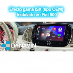 Pantalla Multimedia Dynavin-MegAndroid Android Auto CarPlay Fiat 500X Uconnect 2012 2014 2016 2017 2018