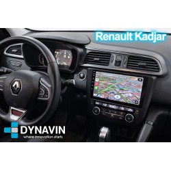 Pantalla Multimedia Dynavin-MegAndroid Android Auto CarPlay Renault Kadjar 2015 2017 2019 2021