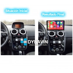 Pantalla Multimedia Dynavin-MegAndroid Android Auto CarPlay Opel Corsa D 2005 2006 2007 2008 2009 2010