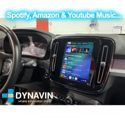 Interface Apple CarPlay wireless, Android auto mirror link y USB Volvo Sensus Connect 9" V40 V60 V70 S80 XC60 XC70