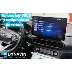 Pantalla Multimedia Dynavin-MegAndroid Android Auto CarPlay Hyundai Kona 2018 2019 2020 2021 2022 2023