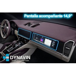 Pantalla Multimedia Dynavin-MegAndroid Android Auto CarPlay Porsche Cayenne E3 2018 2019 2020 2021 2022 2023