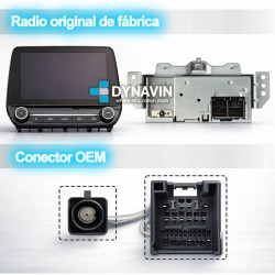 Pantalla Multimedia Dynavin-MegAndroid Android Auto CarPlay Ford Fiesta 2018 2019 2020 2021 2022 2023 2024