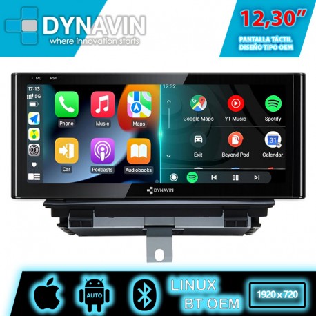 Pantalla Multimedia Dynavin-MegAndroid Android Auto CarPlay Audi A3 8V MMI 3G 2012 2014 2016 2018 2020