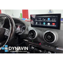Pantalla Multimedia Dynavin-MegAndroid Android Auto CarPlay Audi A3 8V MMI 3G 2012 2014 2016 2018 2020