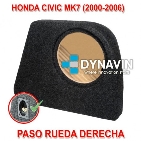 HONDA CIVIC MK7 (2000-2006) - CAJA ACUSTICA PARA SUBWOOFER ESPECÍFICA PARA HUECO EN EL MALETERO