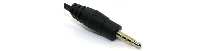 Cables, adaptadores y conversores para conectores con conexion tipo JACK