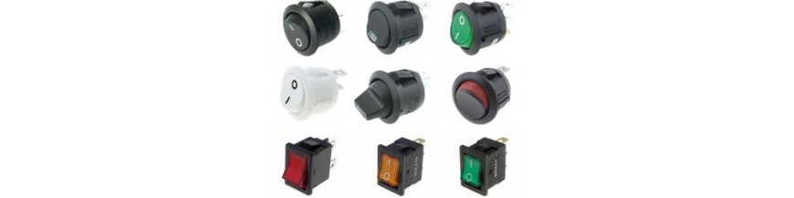 Botones pulsadores, interruptores...