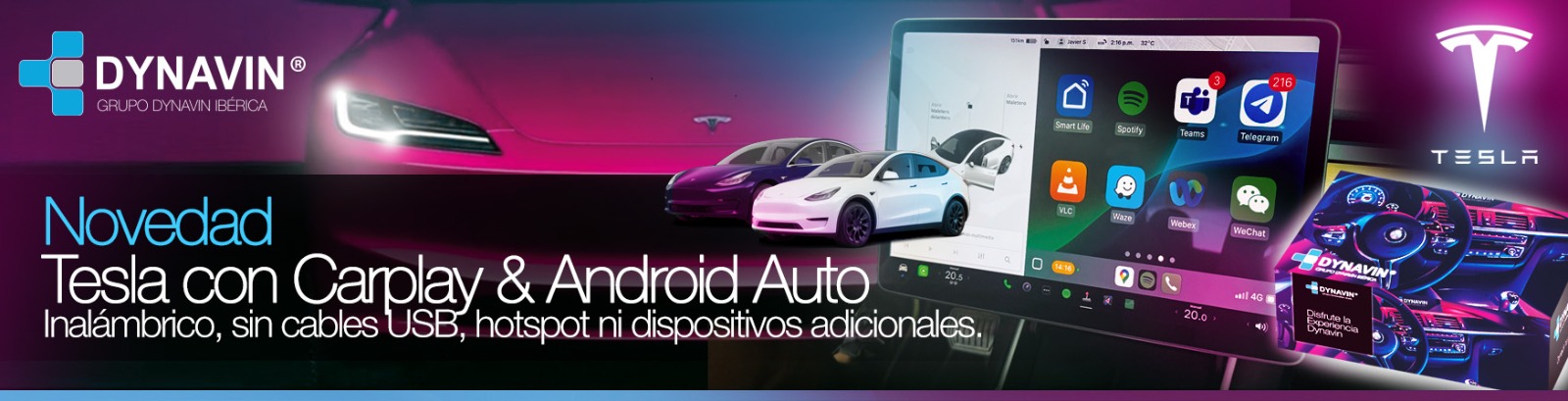 CarPlay Waze para Tesla Model 3 Y